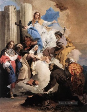  jungfrau - Die Jungfrau mit sechs Heiligen Giovanni Battista Tiepolo